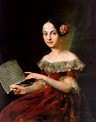 1842 Infanta Luisa Fernanda de Borbón, studying music by Vicente Lopez ...