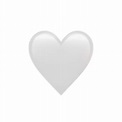 #heart #white #emoji #iphone #aestheticwhite #freetoedit | White heart ...