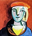 Portrait of Marie-Therese in a Red Beret by Pablo Picasso 1937 Painting ...