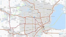 Southfield Michigan Map and Southfield Michigan Satellite Image