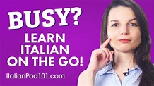 How to Learn Italian on the Go! - YouTube