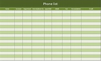 Excel Address Book Template ~ Excel Templates