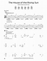 The House Of The Rising Sun by The Animals - Guitar Lead Sheet - Guitar ...