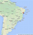 Salvador on Map of Brazil