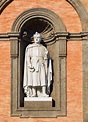 Statue of Carlo D`Angio in Palazzo Reale Di Napoli, Italy. Stock Image ...
