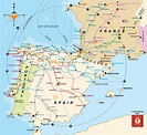 Santiago de Compostela Map Detailed - TravelsFinders.Com