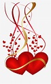 Valentine"s Day Hearts Decoration Png Clip Art Image , Free Transparent ...