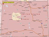 Wyoming Campground Map