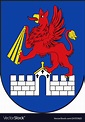 Coat of arms of Anklam in Mecklenburg-Vorpommern, vector image ...