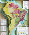 Geological relief map of South America - CCGM