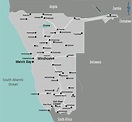 Landkarte Namibia (Übersichtskarte) : Weltkarte.com - Karten und ...