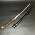 Original Real Blade Black Gunto WW2 Japanese Army Officer Sword Katana ...