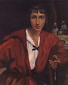 Self-portrait in red - Zinaida Serebriakova - WikiArt.org ...