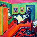 Ernst Ludwig Kirchner, interior with two girls, 1926 Ernst Ludwig ...