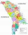MOLDOVA - GEOGRAPHICAL MAPS OF MOLDOVA