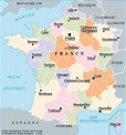 Mapa De Francia Con Ciudades | Mapa