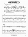 Baby Please Don't Go (Guitar Tab) - Print Sheet Music Now