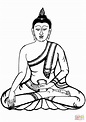 Desenho de Buda para colorir | Desenhos para colorir e imprimir gratis