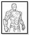 Dibujos Ironman Para Colorear E Imprimir