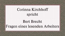 Bert Brecht "Fragen eines lesenden Arbeiters" (1935) - YouTube