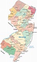Mapa Político de Nova Jersey