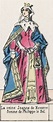 Rainha Joana de Navarra, esposa de Filipe, a Feira (gravura colorida)