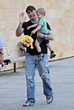 John Travolta’s chin growth in Sydney with Kelly Preston and son ...