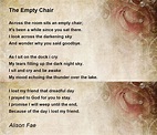 The Empty Chair - The Empty Chair Poem by Alison Fae