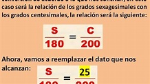 TRIGONOMETRÍA: CONVERSIÓN DE GRADOS SEXAGESIMALES A CENTESIMALES Y A ...