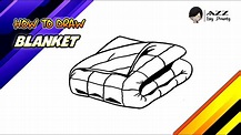 How to draw a Blanket step by step - YouTube