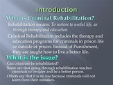 PPT - Rehabilitation of criminals PowerPoint Presentation, free ...