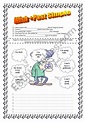 wish + past simple with key - ESL worksheet by carolla