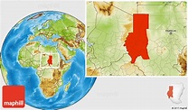 Physical Location Map of Darfur