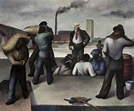 "Roustabouts," Joe Jones, 1934, oil on canvas, 25 x 30", Worcester Art ...