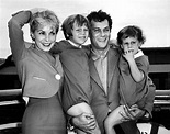 B'day celebrant Tony Curtis and then wife Janet Leigh with their 2 ...