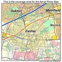 Aerial Photography Map of Fairfax, VA Virginia