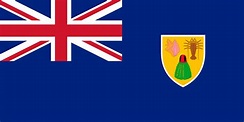 The official flag of the Turks and Caicos Islands