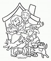 Family Printable Coloring Pages