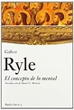 Concepto De Lo Mental, El : Ryle, Gilbert: Amazon.com.mx: Libros