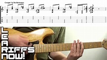 Creepin Up The Backstairs Guitar Tab Main Riff | The Fratellis - YouTube