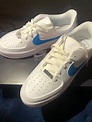 Nike Air Force 1 zapatillas personalizadas para mujer y azul 1 - Etsy ...