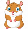 Desenhos animados de hamster bonito imagem vetorial de ...