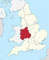 A Map of West Midlands England. West Midlands UK Map