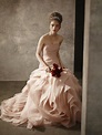 Blush pink strapless bridal gown from White by Vera Wang 2011 collection