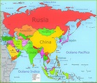 Division Politica De Asia Mapa Con Nombres - ouiluv