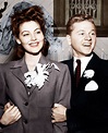Ava Gardner and Mickey Rooney on their wedding day January 10, 1942 ...
