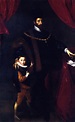 Hans von Aachen William V Duke of Bavaria with his son Albrecht V Oil ...
