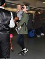 Evan Rachel Wood looks trendy with her son at LAX airport | Daily Mail ...