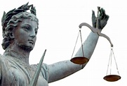Estatua de la Justicia - El fiel de la balanza, nivelado, es el símbolo ...