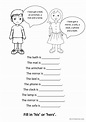 Possessive pronouns: his hers : English ESL worksheets pdf & doc
